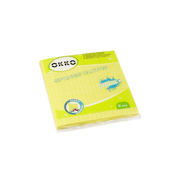 WET CLOTH-SPONGES OKKO 5PCE