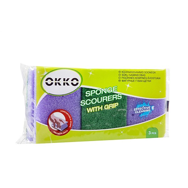 KITCHEN SPONGES OKKO 3 PCE