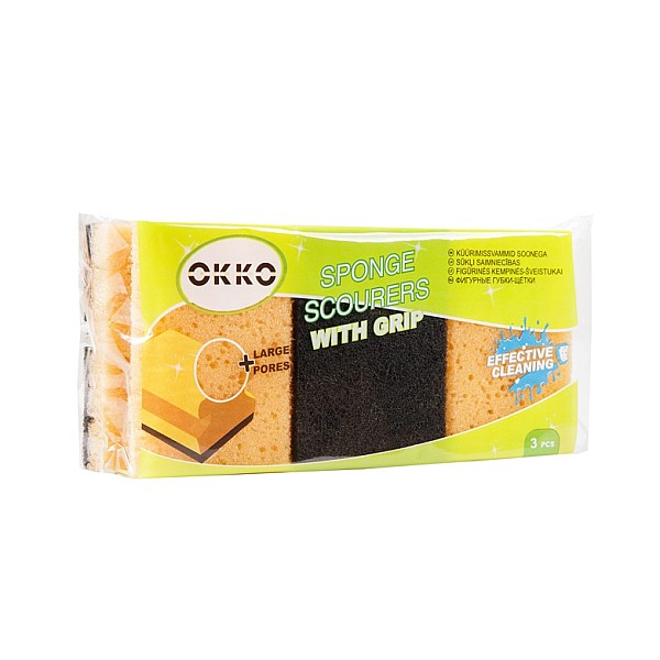 KITCHEN SPONGES OKKO 3 PCE