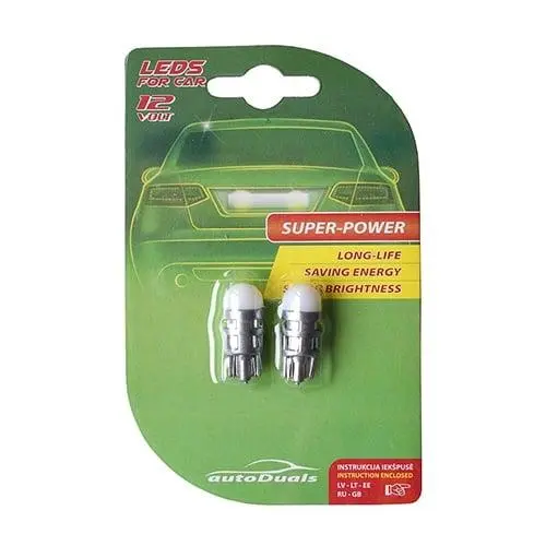 LED BULBS T10 CANBUS WHITE 2PCS