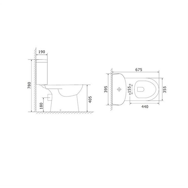 STAND WC DOMOLETTI RIMLESSXC321-P