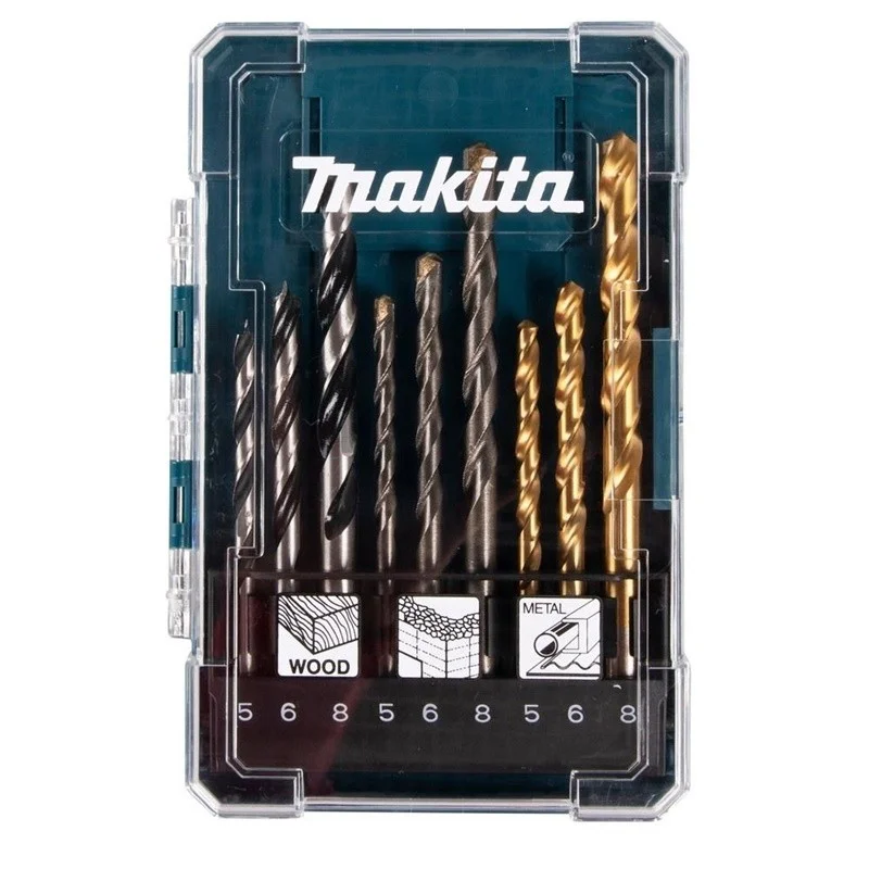 DRILL BIT ASSORTMENT WOOD METAL MASONRY
