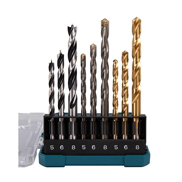 DRILL BIT ASSORTMENT WOOD METAL MASONRY