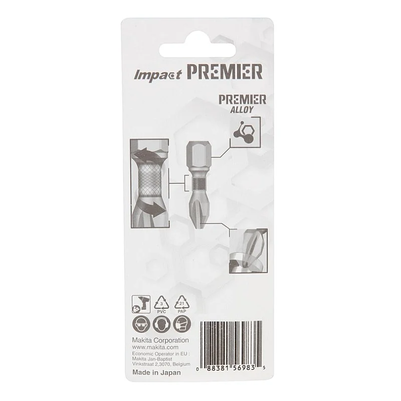 IMPACT TORSION SCREW BIT PZ1-25MM 2PCS IMPACT TORSION SCREW BIT PZ1-25MM 2PCS