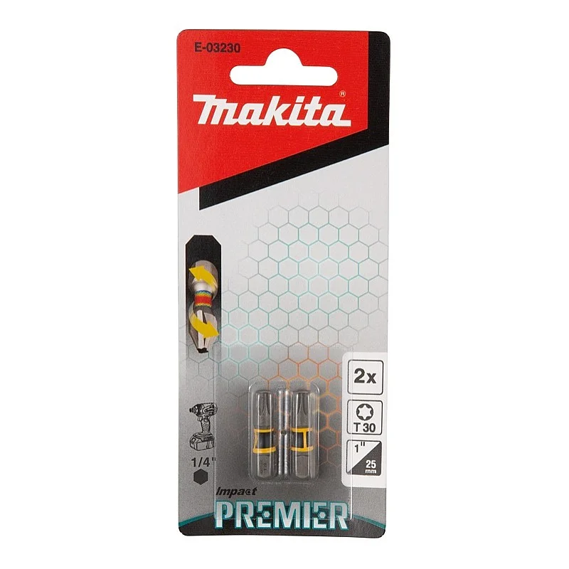 IMPACT TORSION SCREW BIT T30-25MM 2PCS IMPACT TORSION SCREW BIT T30-25MM 2PCS