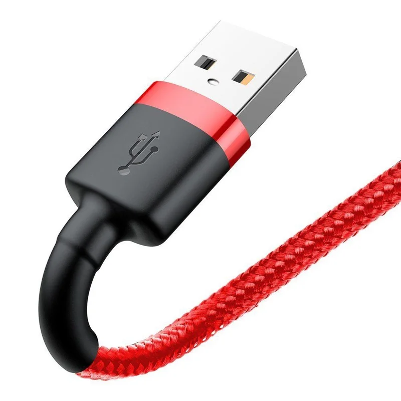 Kabelis BASEUS USB Type A M. Lightning M. 0.5m. sarkans Kabelis BASEUS USB Type A M. Lightning M. 0.5m. sarkans