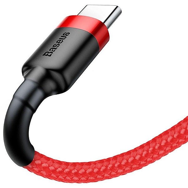 CABLE USB 2.0 TO USB-C 0.5M QC3 RED