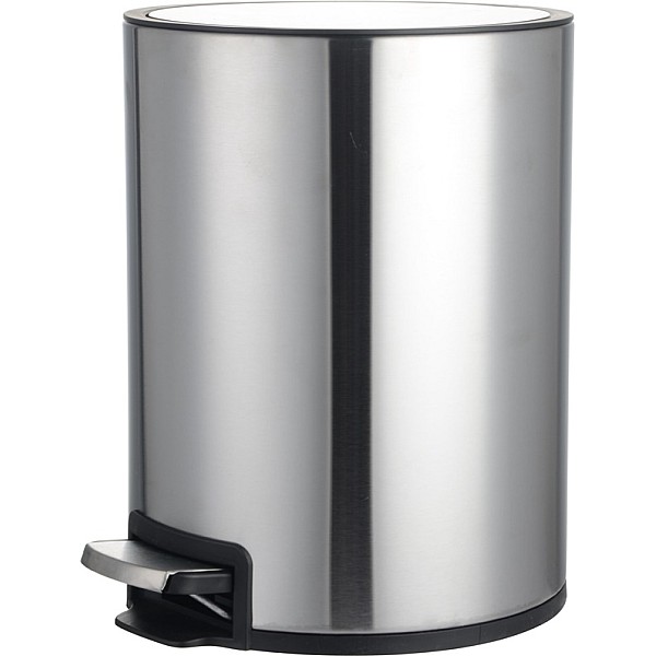 BIN ROUND WITH PEDAL T-Y24706SS 6L SATIN