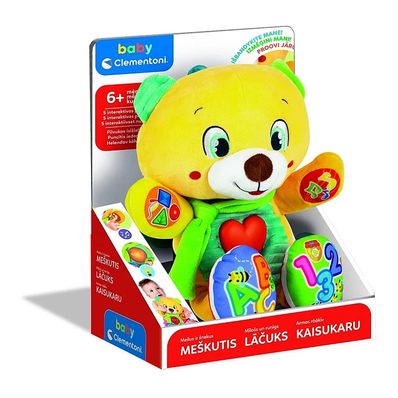 Interaktyvus žaislas CLEMENTONI BABY BEAR 50346. EE. LV. LT