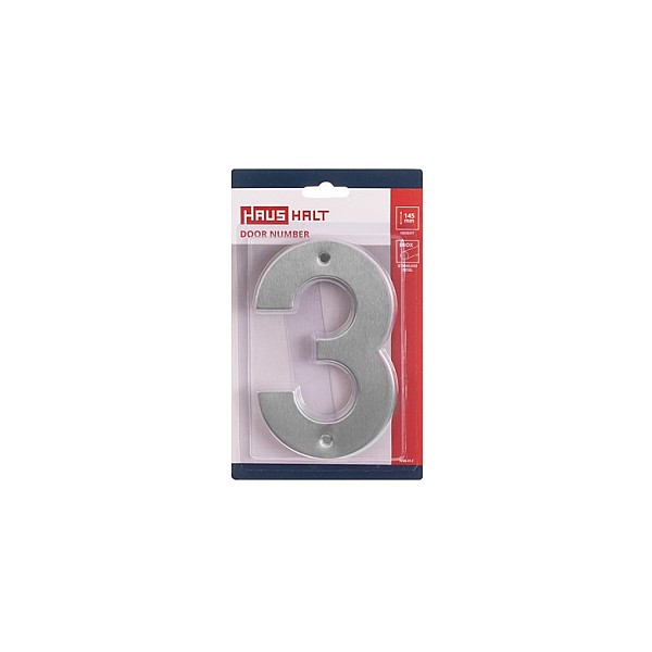 HOUSE NUMBER STAINLESS STEEL SS-3 145MM