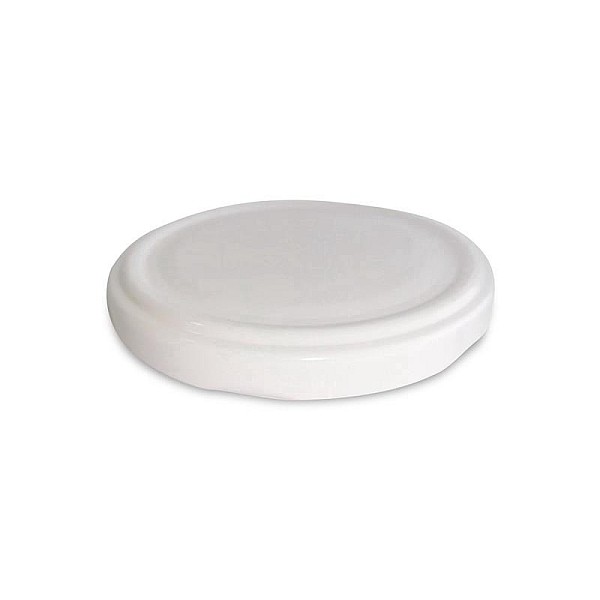 LIDS FOR JARS 100MM WHITE PACKED 10PCS