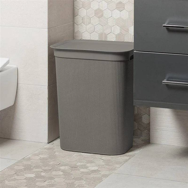 LAUNDRY HAMPER 50L BRISEN CAPPUCCINO