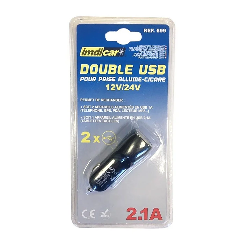 Car USB charger 2X