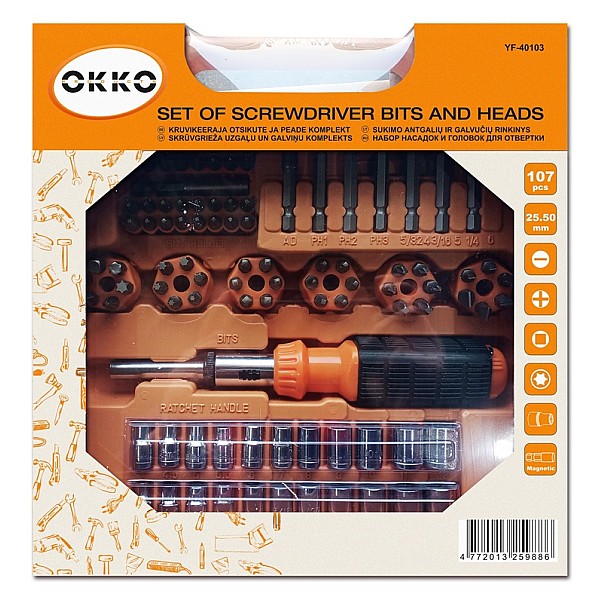 SCREWDRIVER AND BITS SET