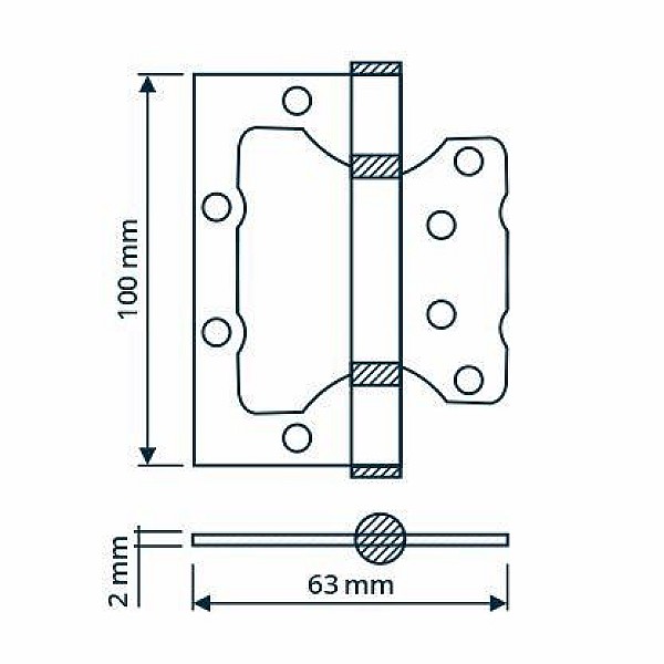 DURVJU EŅĢE 100X63X2 MM