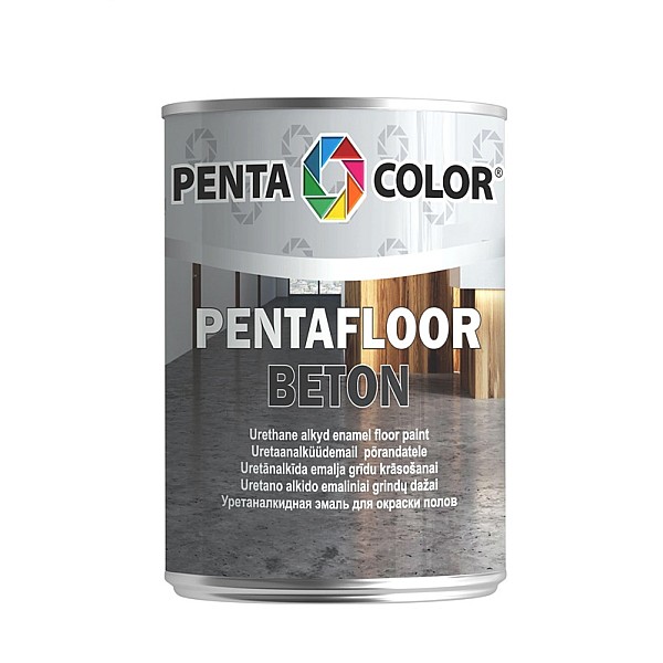 Grindų dažai Pentafloor Beton. geltonai rudi. 0.9l