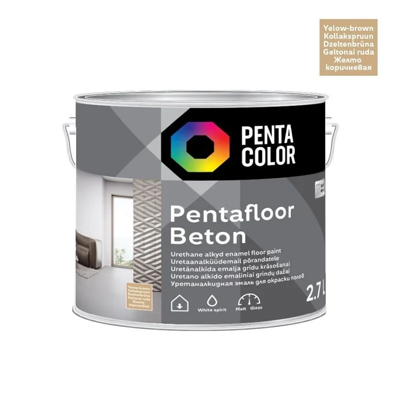 PAINT PENTAFLOOR BETON YELLOW-BROWN 2.7L
