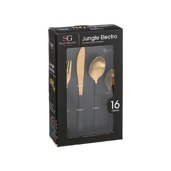 16P CUTLERY SET JUNGLE ELECTRO