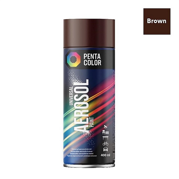 Aeros.krāsa Pentacolor brūna R8017 400ml