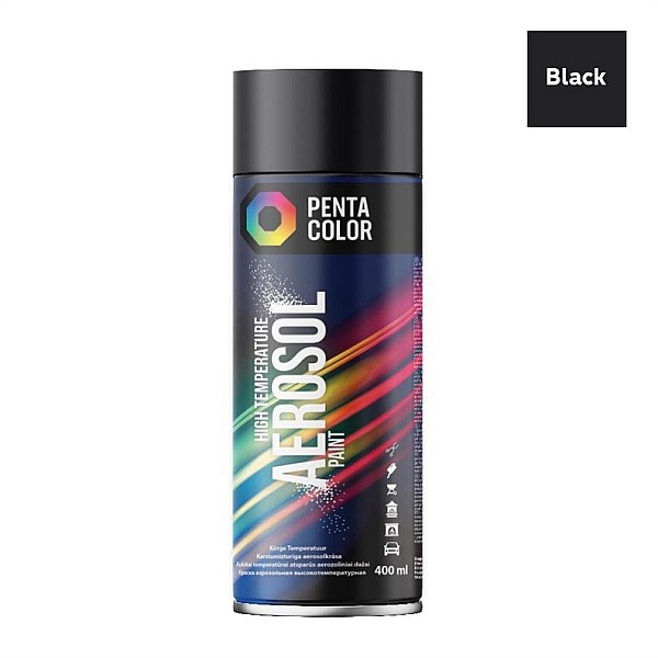 PAINT AEROS PENTA HIGH TEMP BLACK 400ML