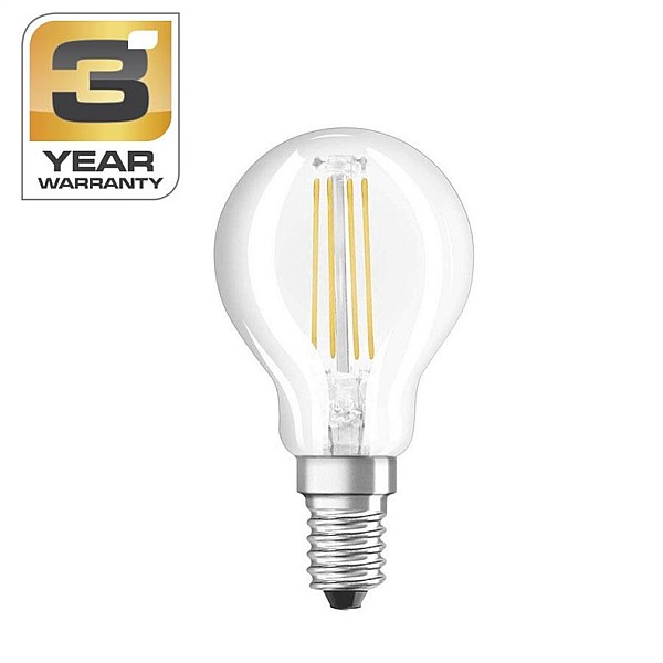 LED BULB P45 4.3W E14 2700K 470LM FILAM