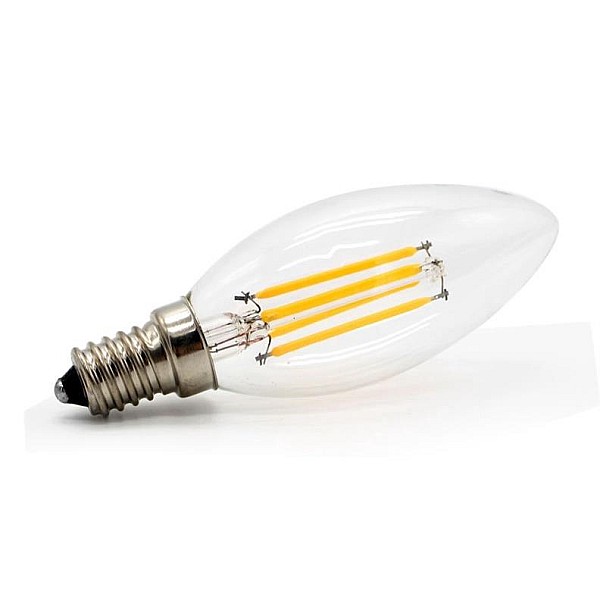 LED BULB B35 2W E14 2700K 250LM FILAM