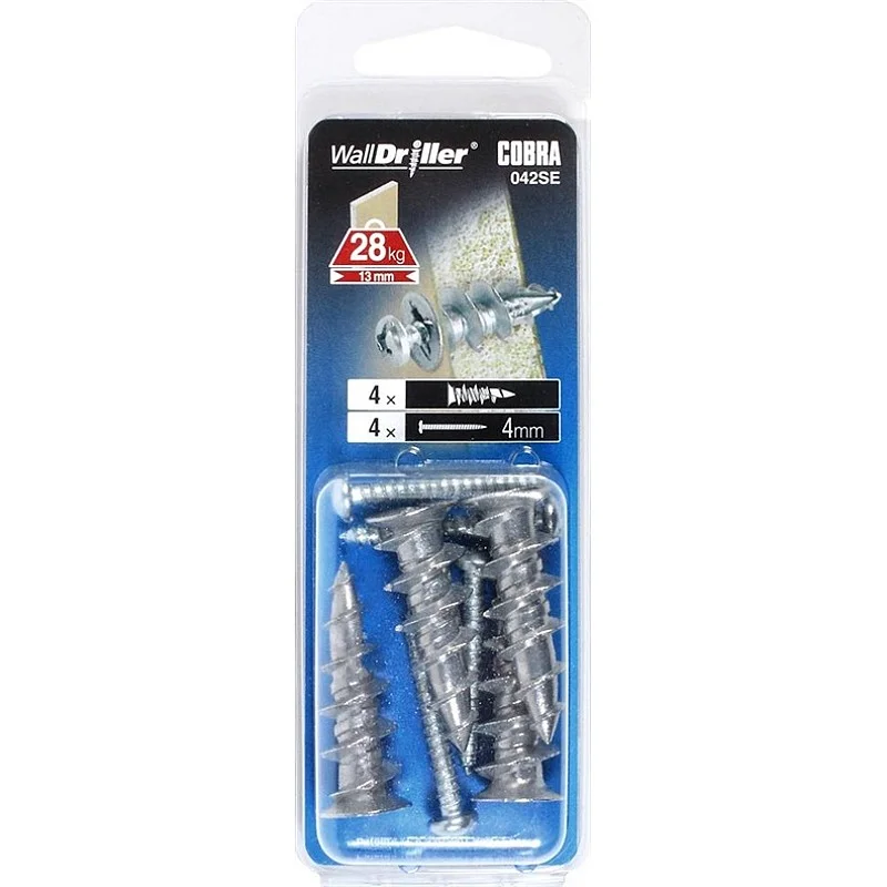 DĪBELIS ĢIPŠK. 4X25 MM METĀLA 4 GAB. DĪBELIS ĢIPŠK. 4X25 MM METĀLA 4 GAB.