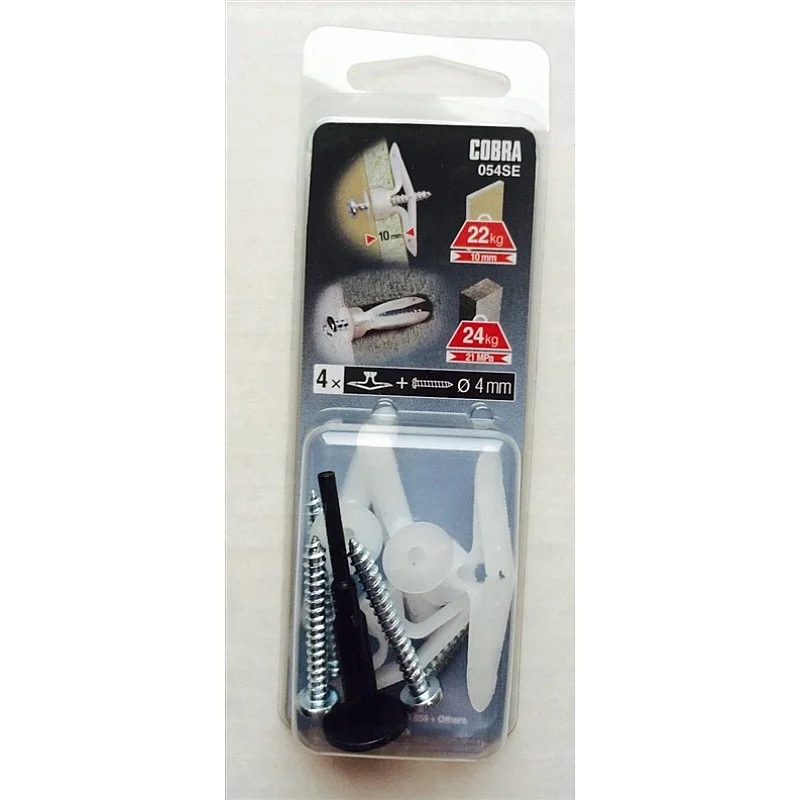 DĪBELIS ĢIPŠK. 7.4X28 MM NEILONA 4 GAB. DĪBELIS ĢIPŠK. 7.4X28 MM NEILONA 4 GAB.