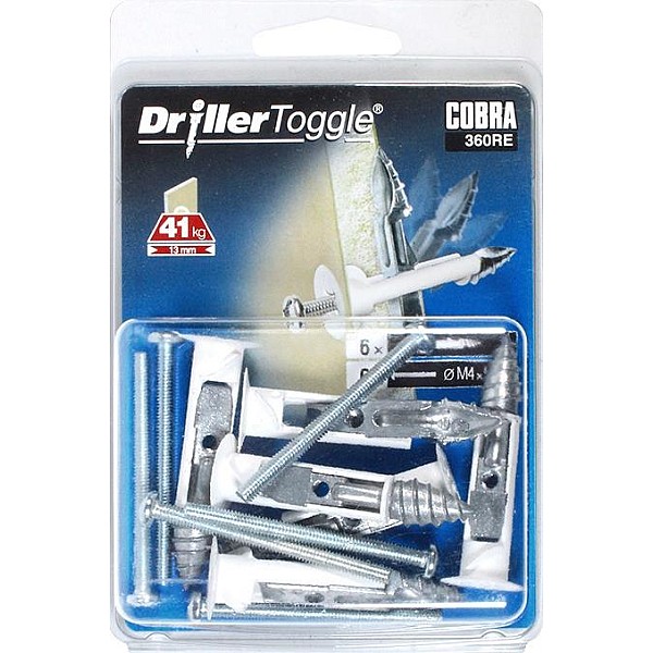 ANCHOR DRYW DRILLER 10X53 KOMBI 6 PCS