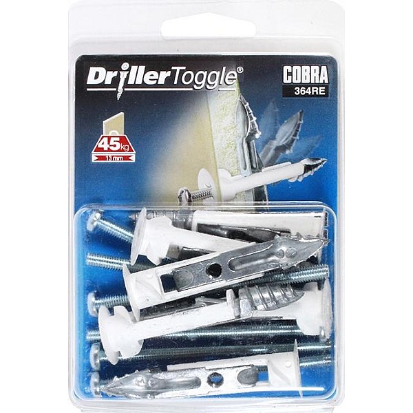 ANCHOR DRYW DRILLER 11.5X63 KOMBI 6 PCS