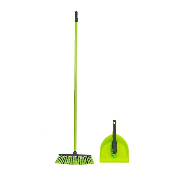 FLOOR BROOM WITH HAND+SHOV 082050 OKKO