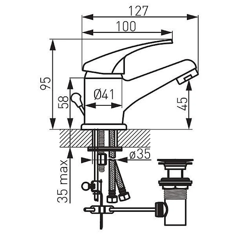 WASHBASIN FAUCET PRIMO ECOLOGIC BOP2EA