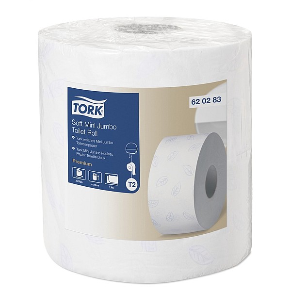 TOILET PAPER TORK MINI JUMBO TR PREM 2P