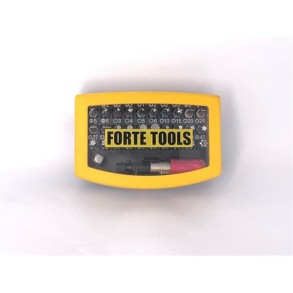 Atsuktuvo antgalių rinkinys FORTE TOOLS. 32 vnt.