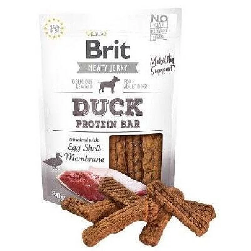 BRIT JERKY DUCK PROTEIN BAR 80G