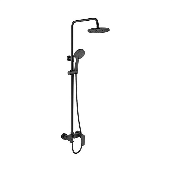 SHOWER COLUMN DOKOS W BATH MIXER BLACK