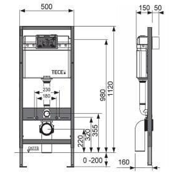 TECEBASE WC KIT 4IN1