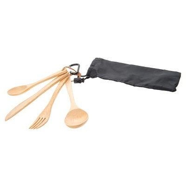 ATOM CAMPING CUTLERY WOODEN