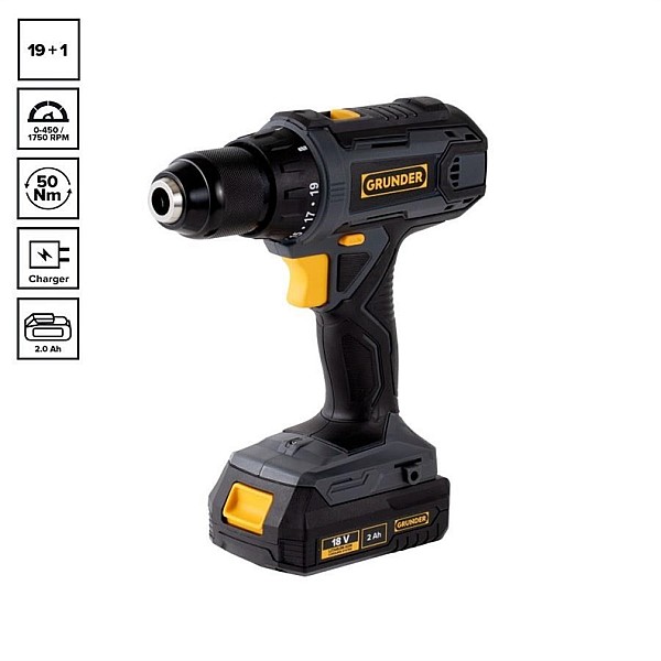 CORDLESS DRILL CD-L1218 18V 2AH