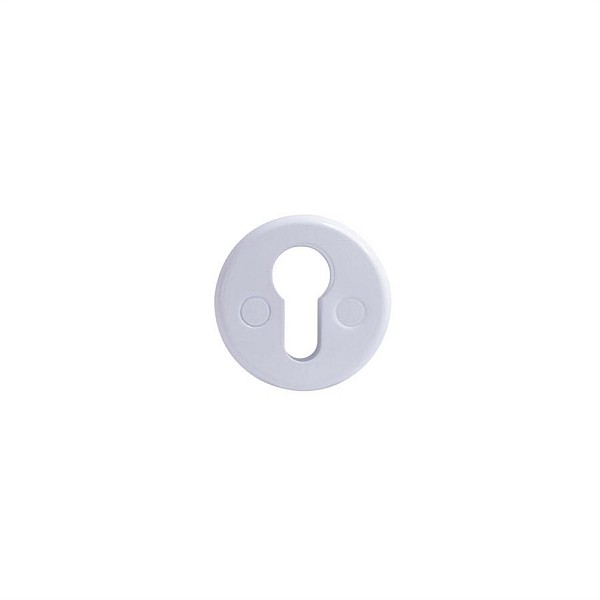 ESCUTCHEON 016PZ STEEL CYLINDER WHITE