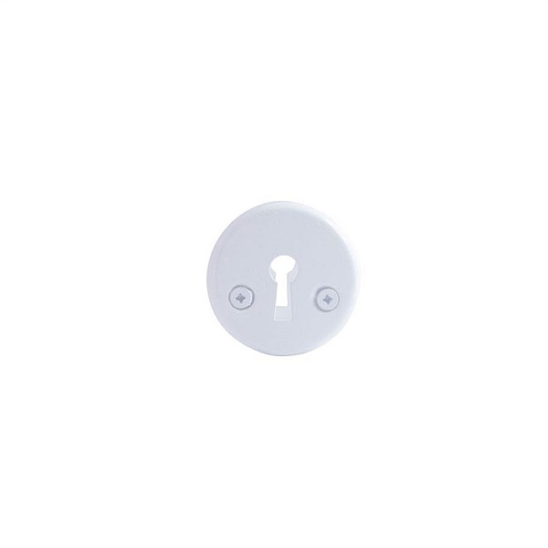 ESCUTCHEON 016 STEEL KEY WHITE