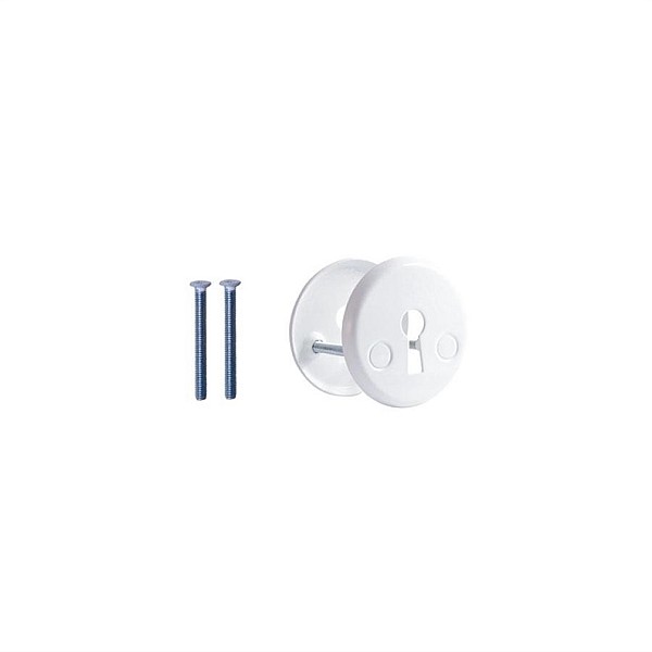 ESCUTCHEON 016 STEEL KEY WHITE