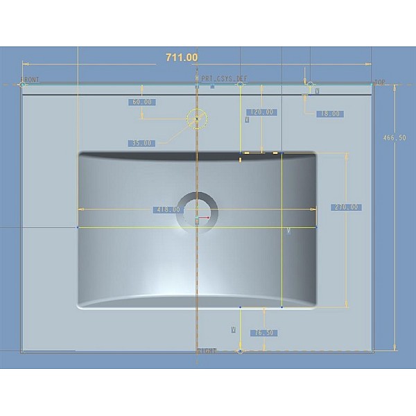 CERAMIK BASIN ACB7607