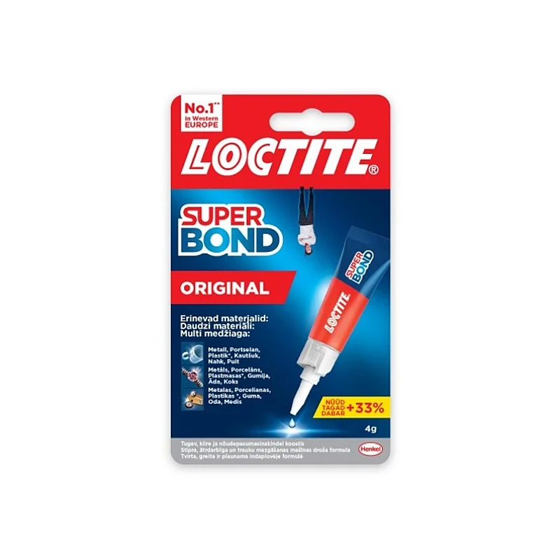 Līme kontakti Loctite Super Bond Original 4 g Līme kontakti Loctite Super Bond Original 4 g