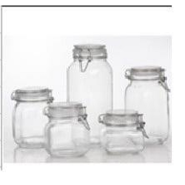 GLASS JAR IN SQUARE SHAPE 800ML