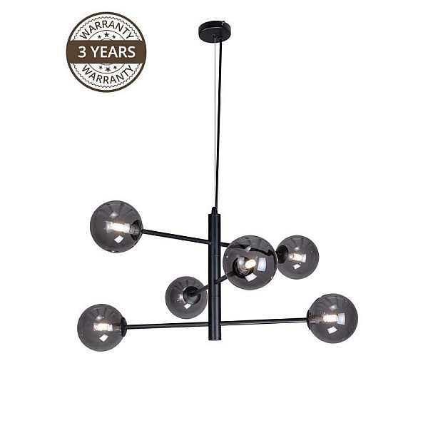 PENDANT LAMP BOLERO H1333-6-SM 6X9W G9