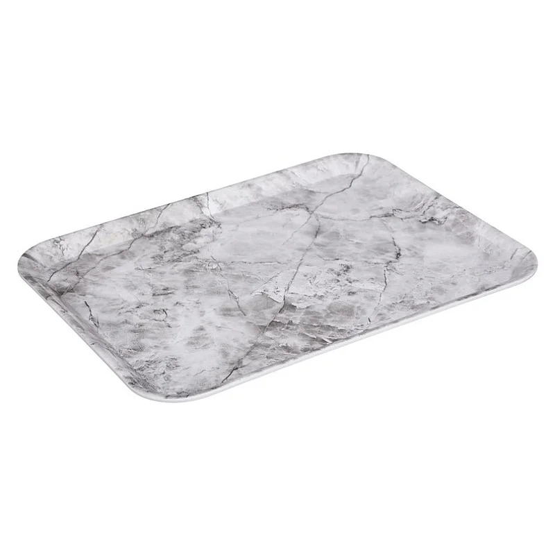 Padėklas 33x43cm. balto marmuro spalvos