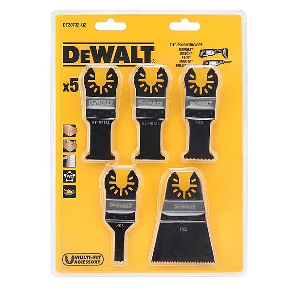 ZĀĢĒŠANAS ASMEŅI DEWALT DT20732-QZ 5GAB.