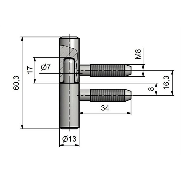 LOGU EŅĢE 13X60 ZN DZELTENA