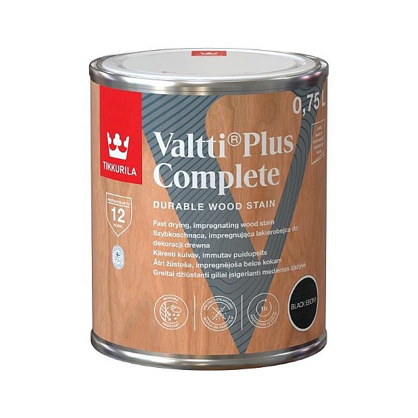 Impregnantas Tikkurila Valtti Plus Complete. juoda. 0.75 l